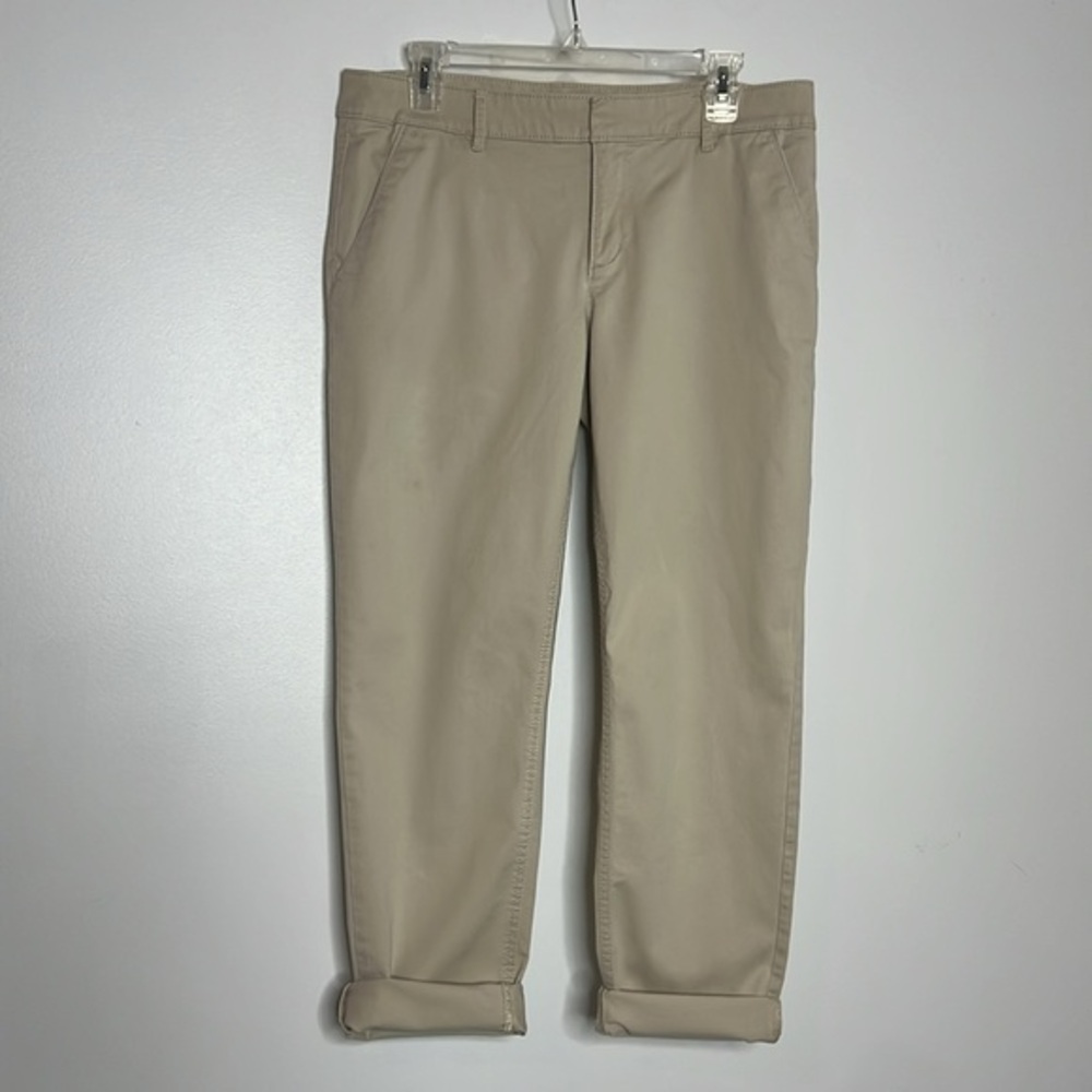 Loft Marisa cream chino pants size 10